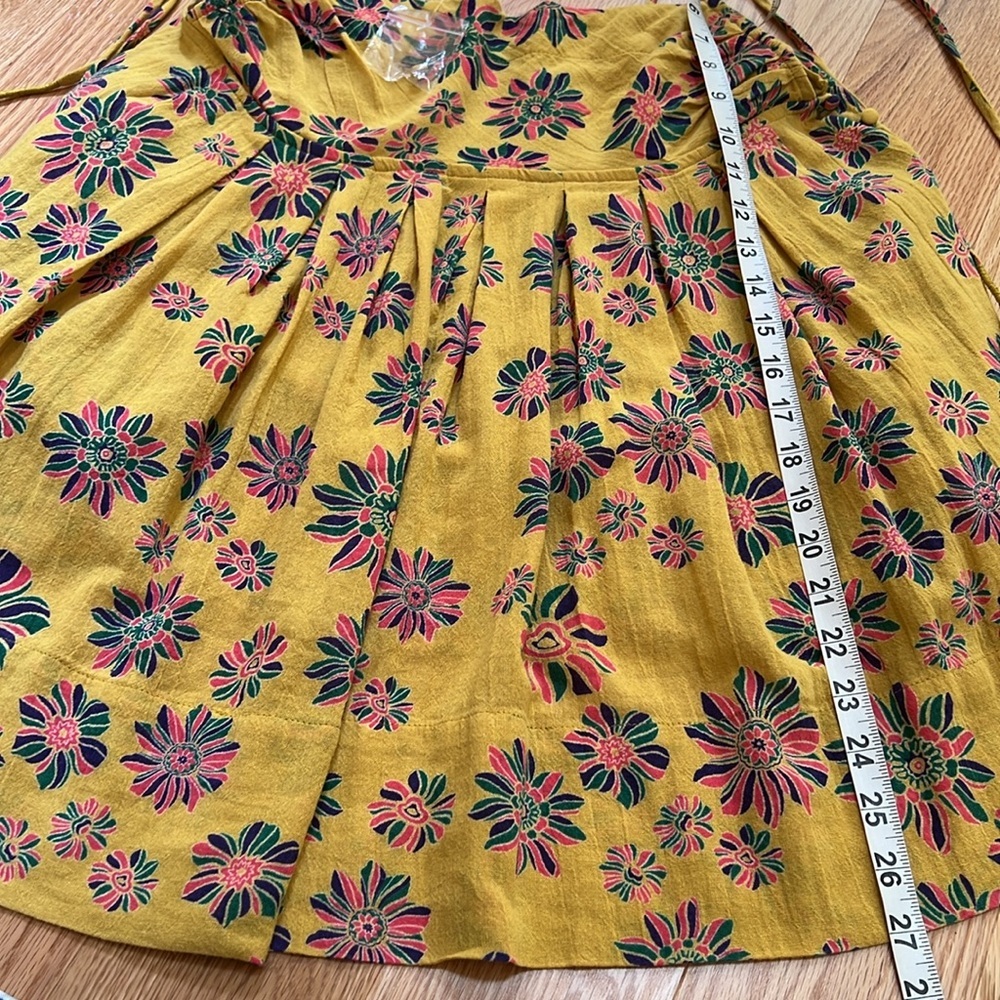 New! Free People XS indigo molly baby doll tunic in gilded combo . - Picture 9 of 13